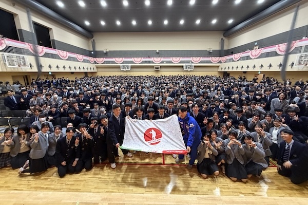 パラ五輪日本代表・森宏明さん 母校、淑徳中学高等学校で壮行会