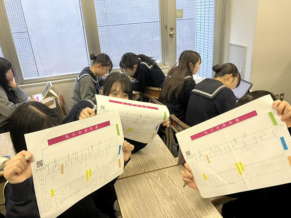 佼成女子_「私の未来年表」として、自分の未来を思い描きます