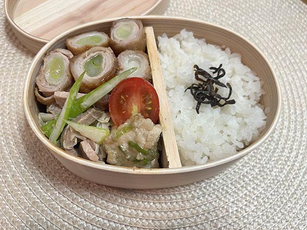東京家政学院_これが、長ネギが大好きな生徒の作品「ネギだ〜いすき弁当」